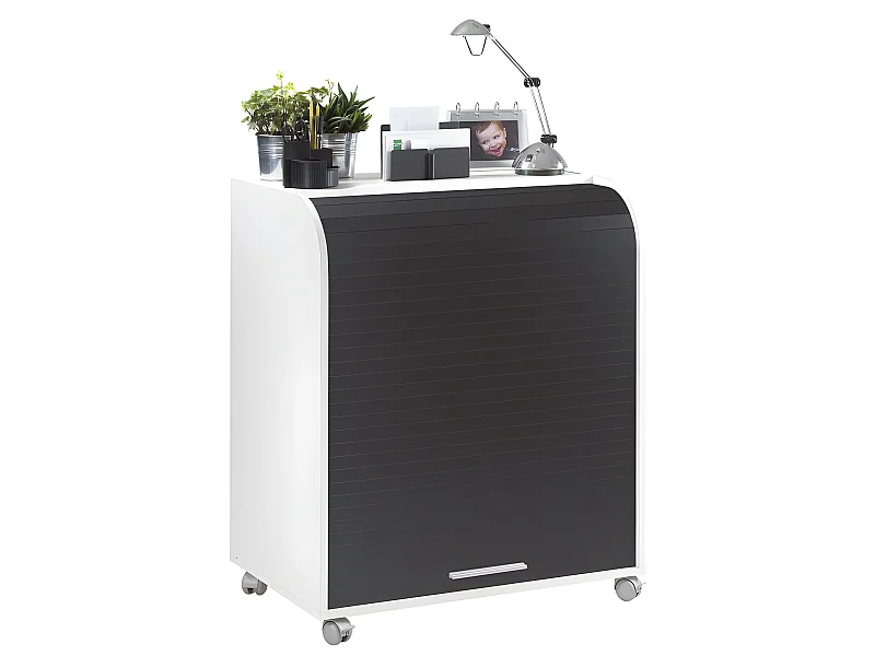 Bureau Informatique Blanc et Noir