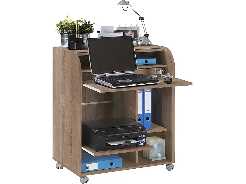 Bureau Informatique Chêne 1 Rideau - Coloris: Zonk Pow 400