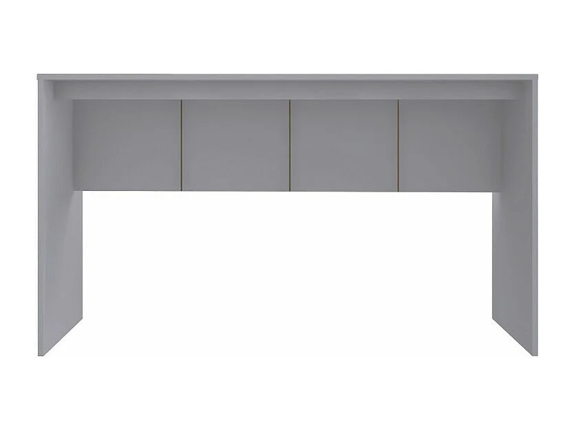 Bureau Gris Mat L 136 H 76 P 54 cm