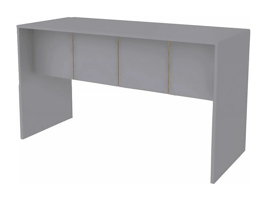 Bureau Gris Mat L 136 H 76 P 54 cm
