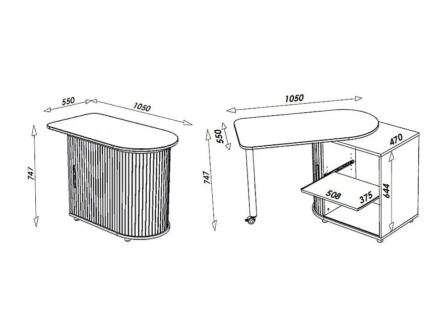 Table Pivotante et Rangement de Cuisine Blanc
