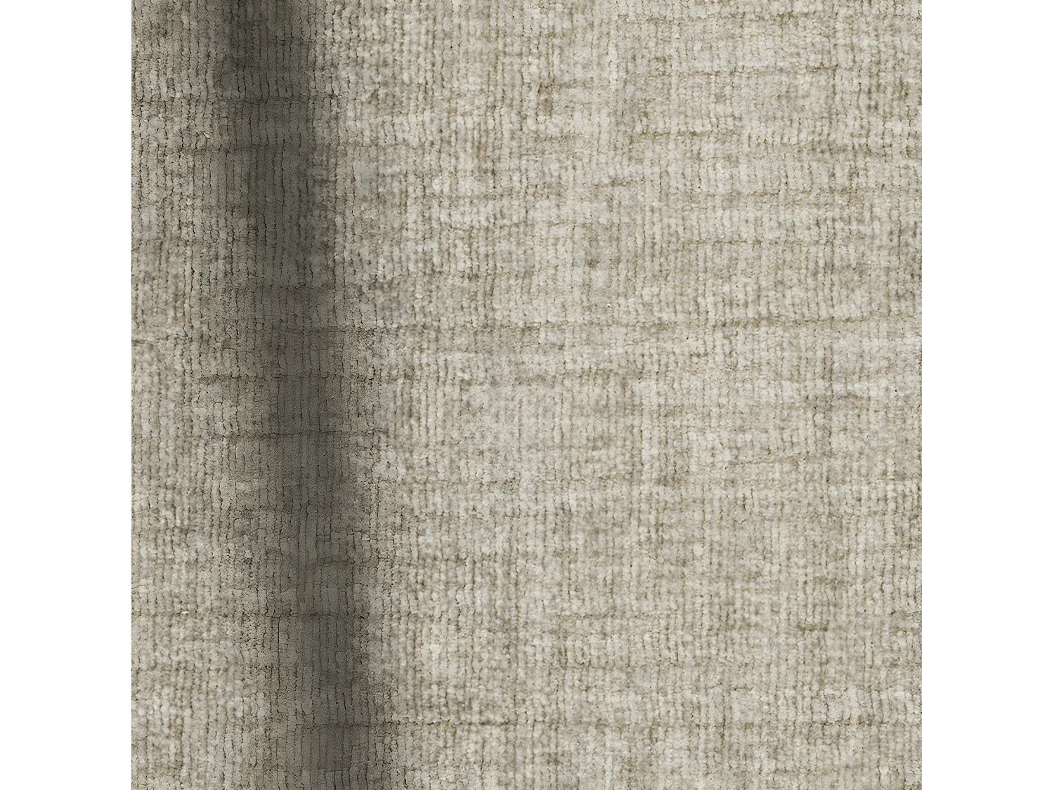 Canapé grand angle gauche velours à motifs beige MYRA