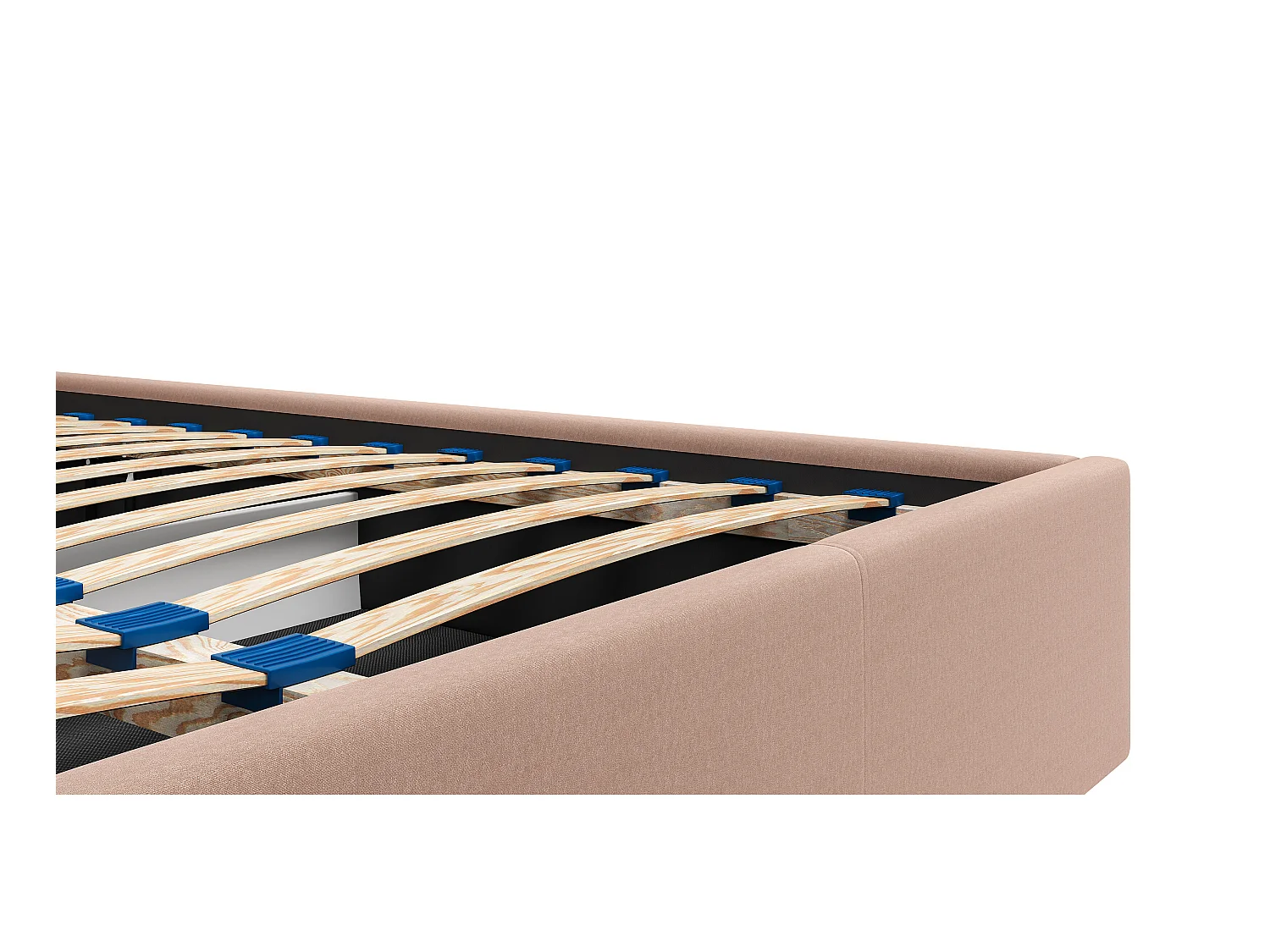 Bed met opbergruimte 160 x 200 cm - Velours - Beige + matras - STARI van Pascal Morabito