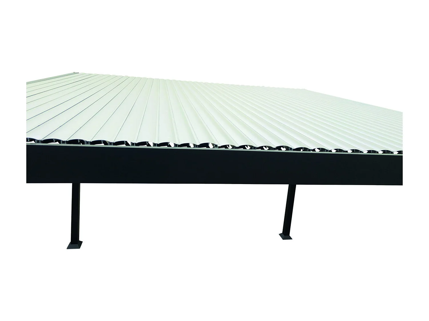 Pergola bioclimatique grise 3x3 m MILOS