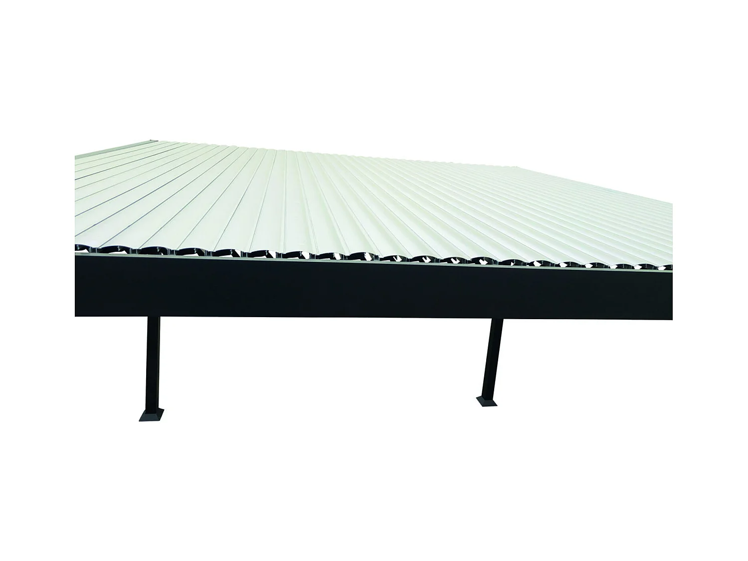 Pergola bioclimatique grise 3x3 m MILOS