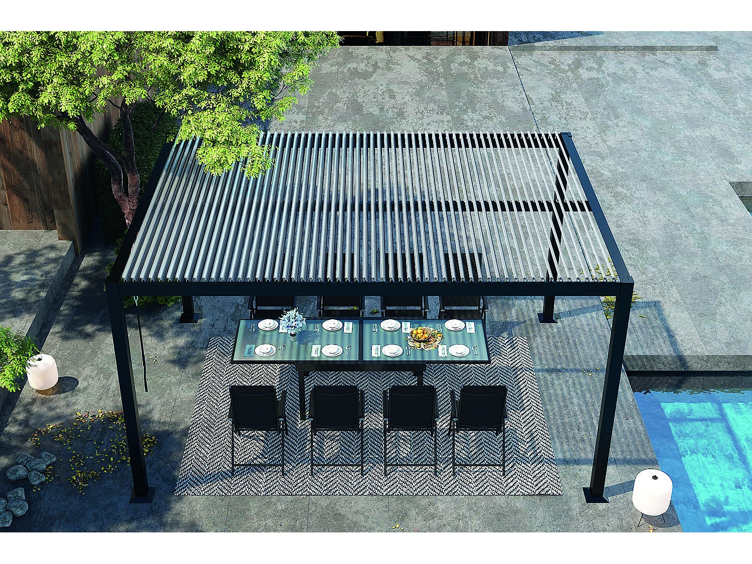 Pérgola bioclimática 3x4 m MILOS