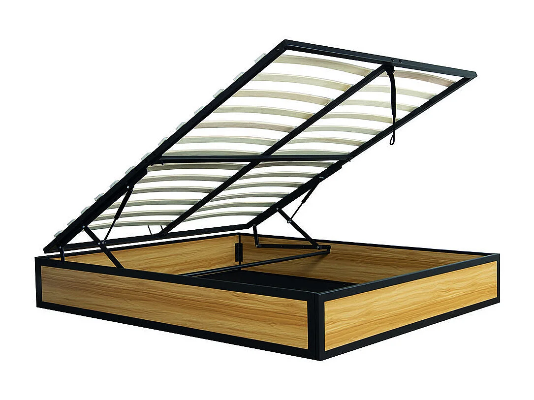 Lit coffre industriel 160 x 200 cm JERSEY