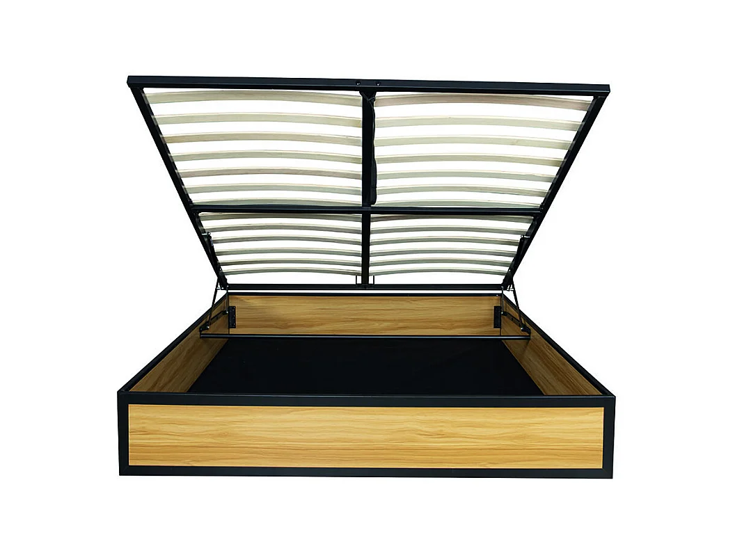 Lit coffre industriel 160 x 200 cm JERSEY