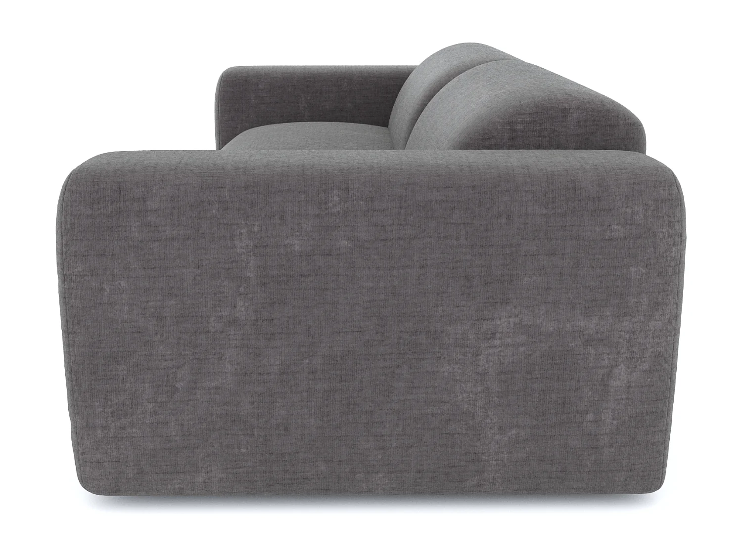 Canapé 3 places velours à motifs gris MYRA