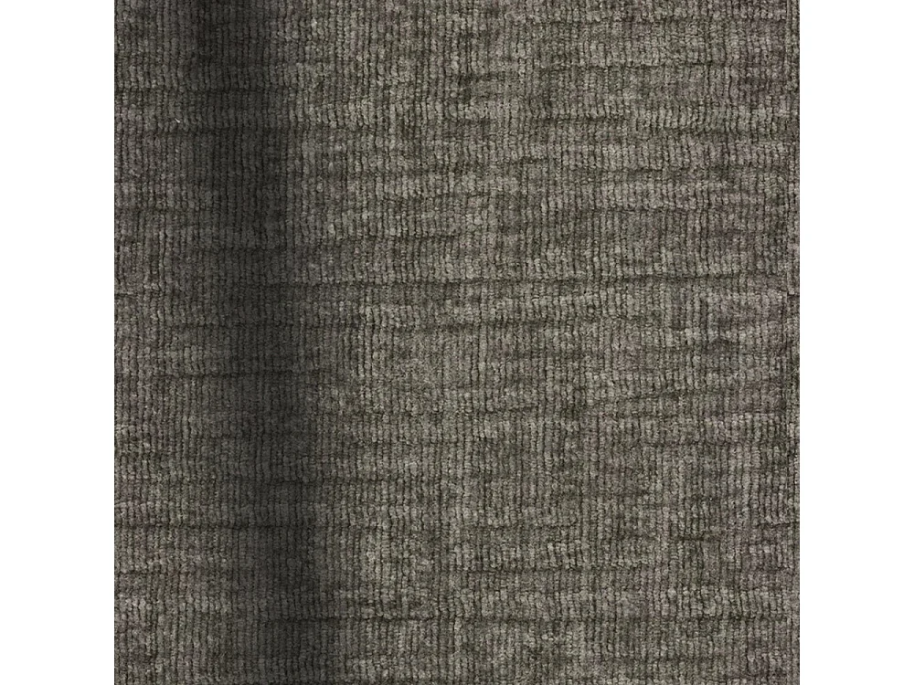 Fauteuil de salon sans accoudoirs velours à motifs gris MYRA