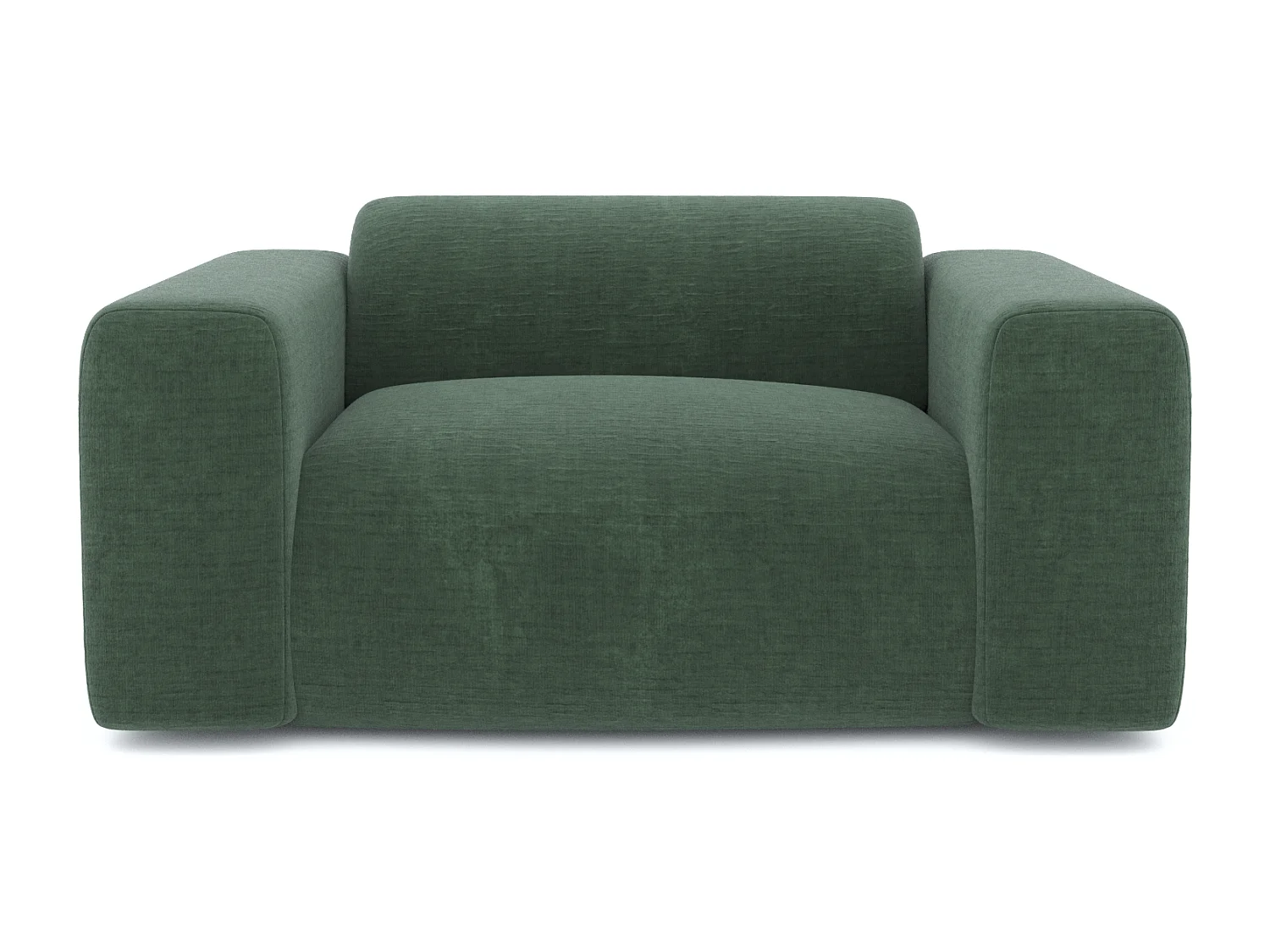Fauteuil de salon velours à motifs vert émeraude MYRA
