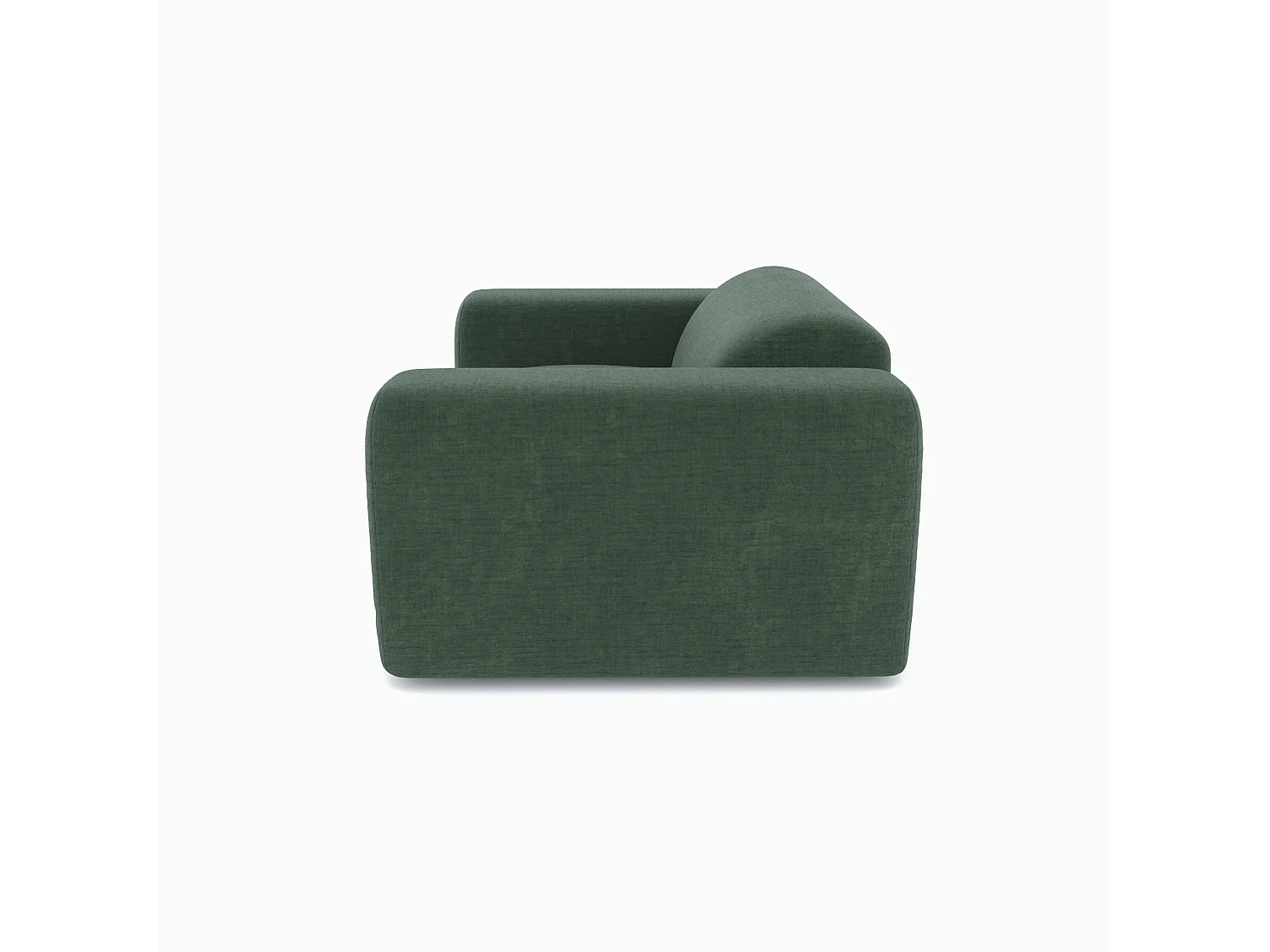 Fauteuil de salon velours à motifs vert émeraude MYRA