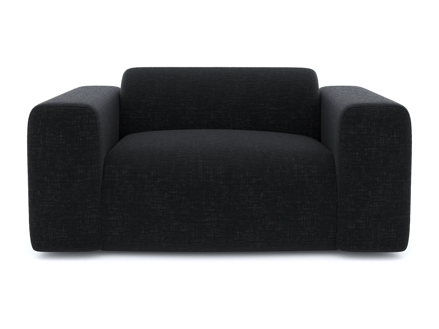 Fauteuil de salon velours à motifs anthracite MYRA