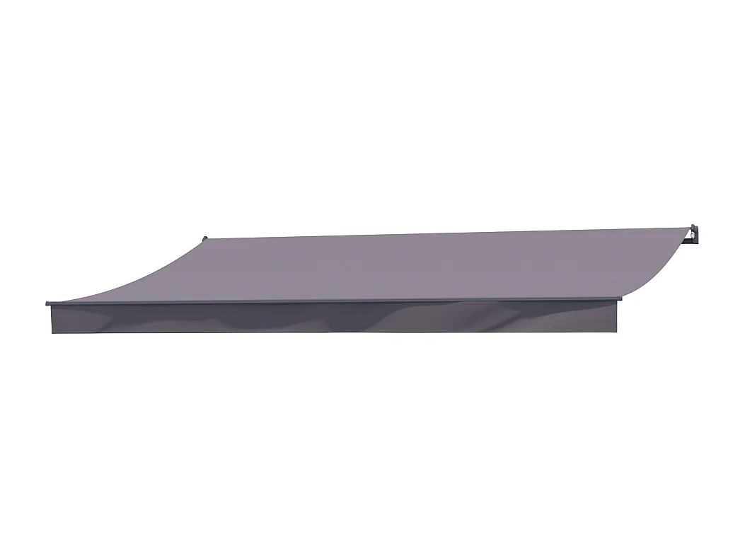 Toldo Manual Taupe 4 x 2,5m Poliéster ADRO