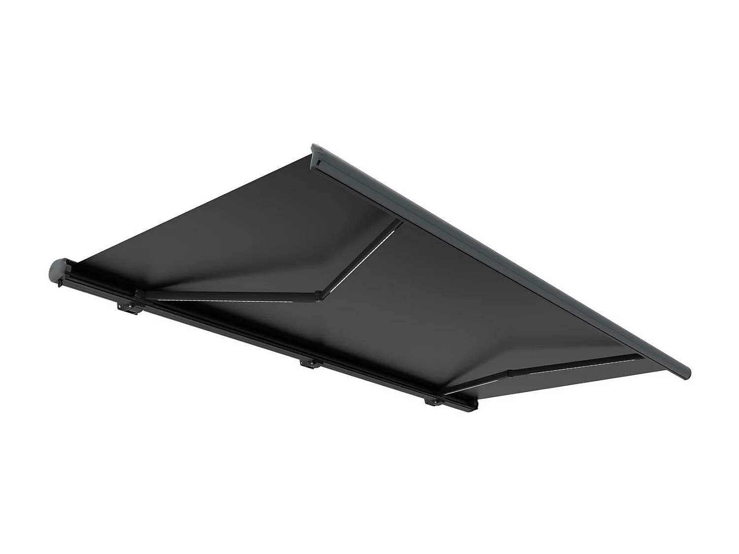 Motorisierte LED-Markise 4 x 3 m in Grau CETO
