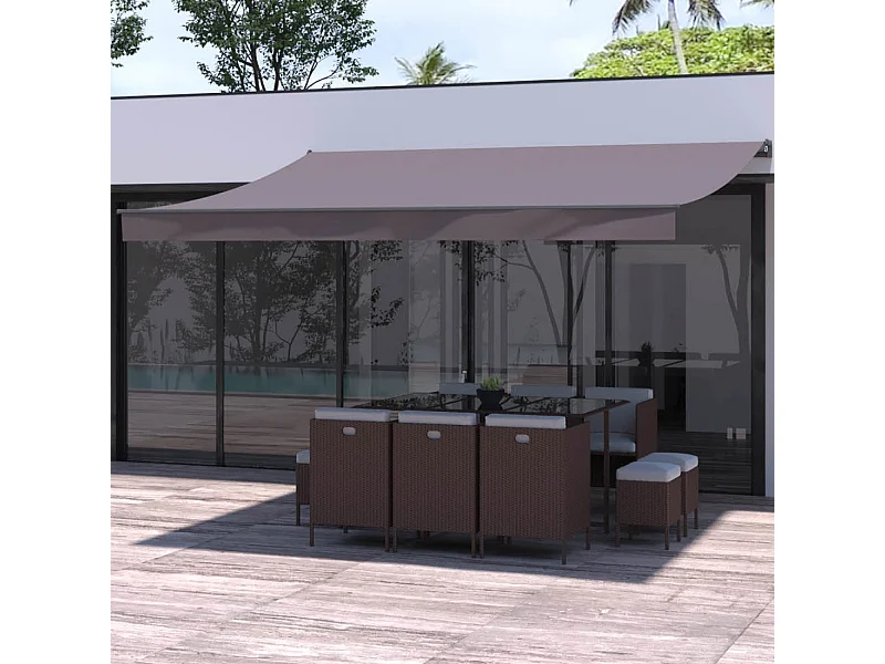 Store banne manuel 4 x 3 m taupe ADRO