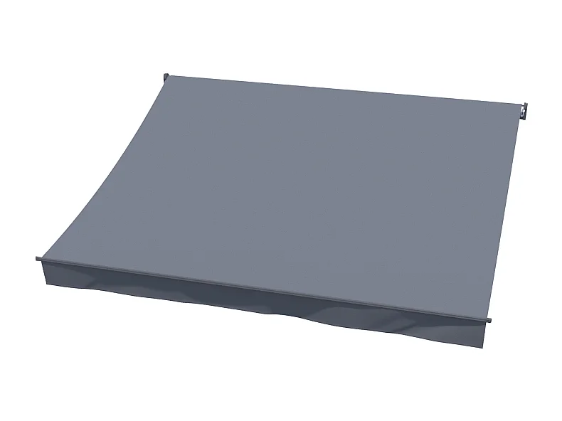 Manuelle Markise 3 x 2,5 m grau ADRO