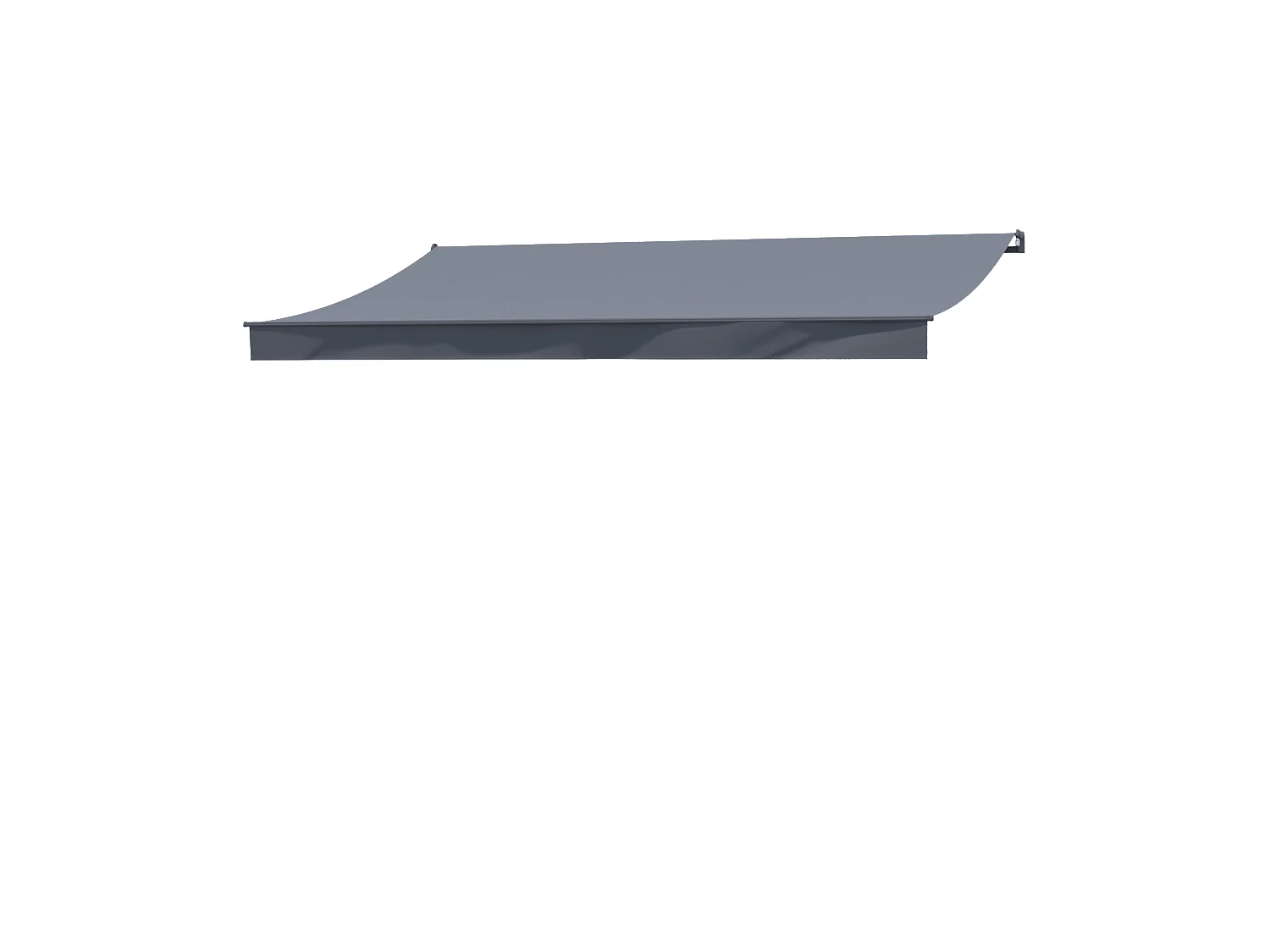 Manuelle Markise 4 x 2,5 m grau ADRO