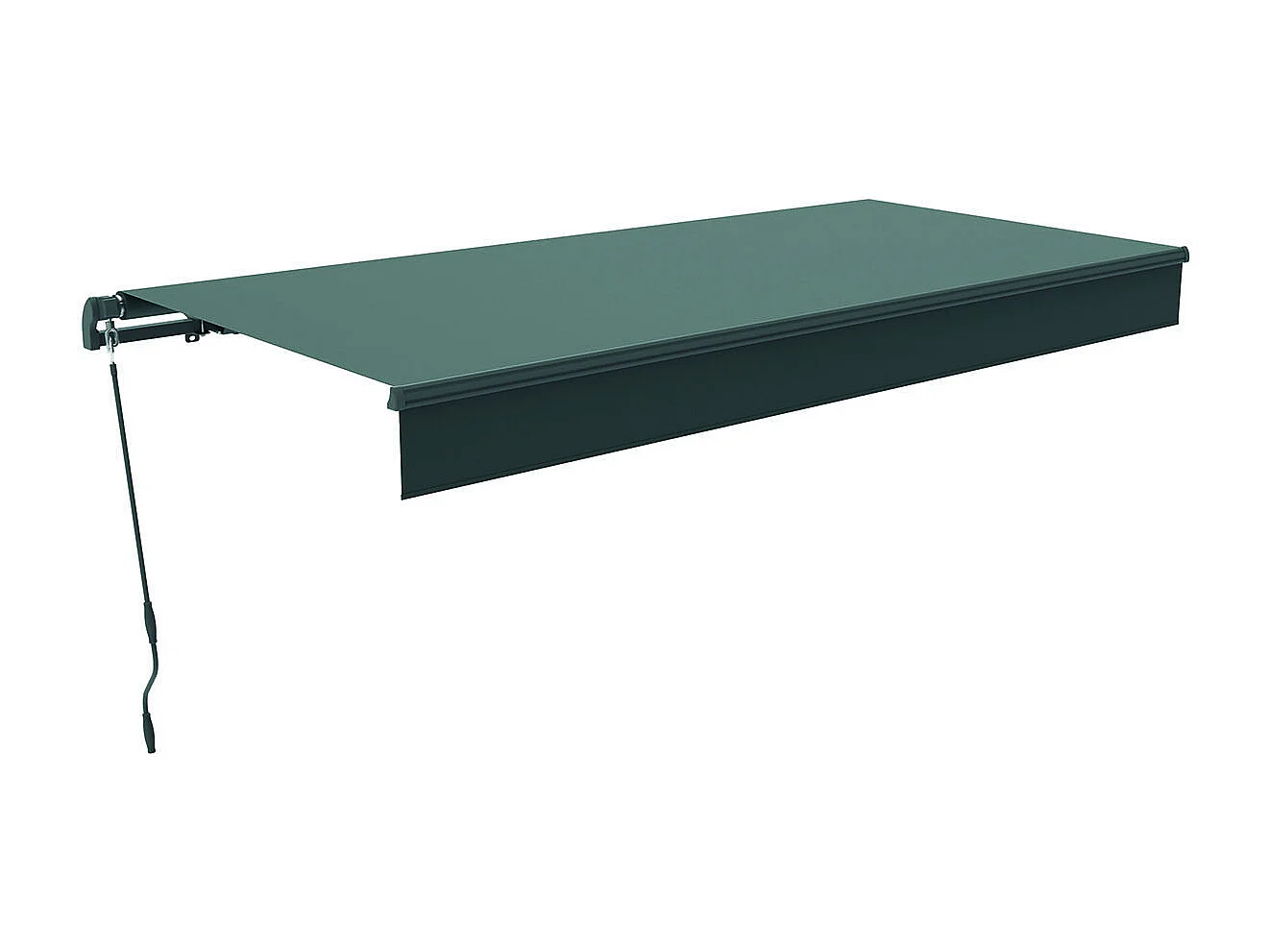 Handmatig Zonnescherm Grijs 3x2m Polyester ADRO