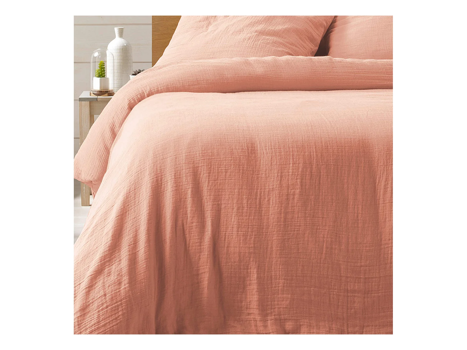 Juego de cama en gasa de algodón 260 x 240 cm