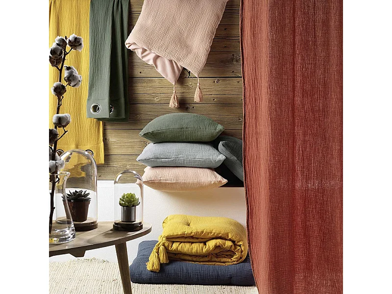 Juego de cama en gasa de algodón 260 x 240 cm