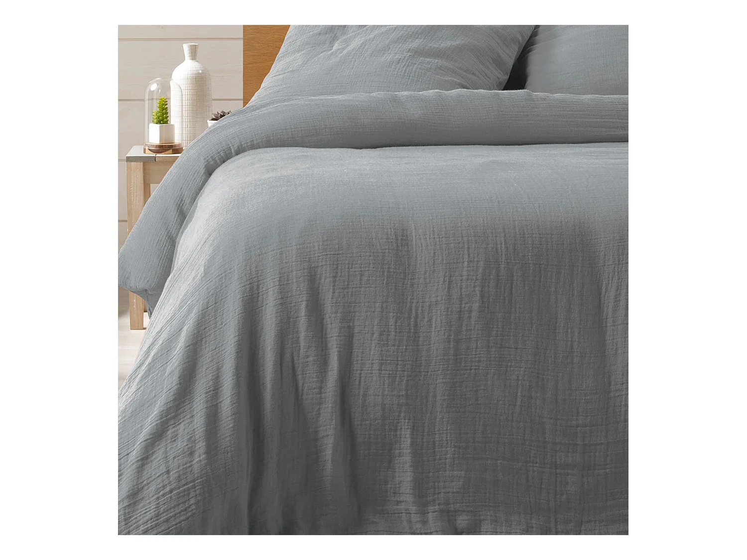 Juego de cama en gasa de algodón 240 x 220 cm