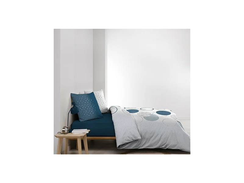 Parure de Lit 3 Pièces "Voie Lactee" 240x220cm Bleu