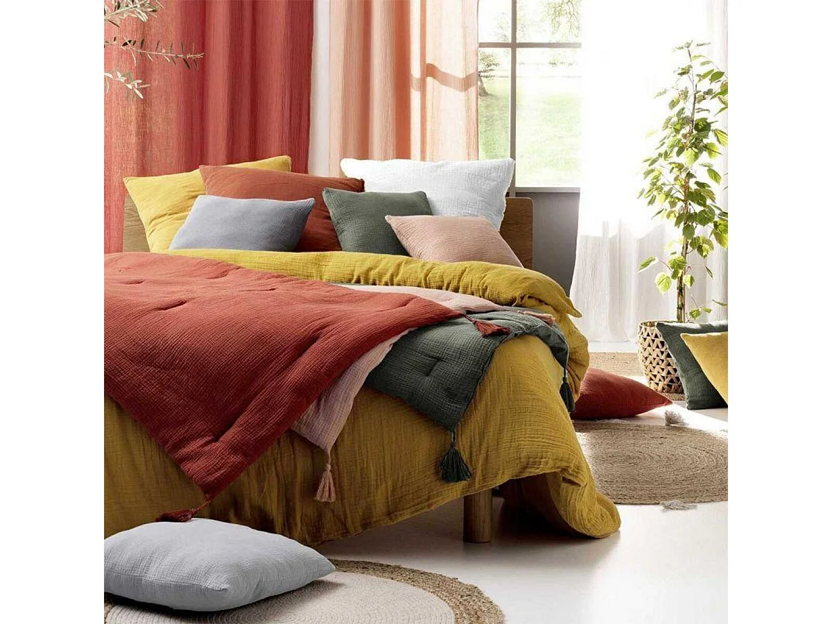 Juego de cama en gasa de algodón 240 x 220 cm