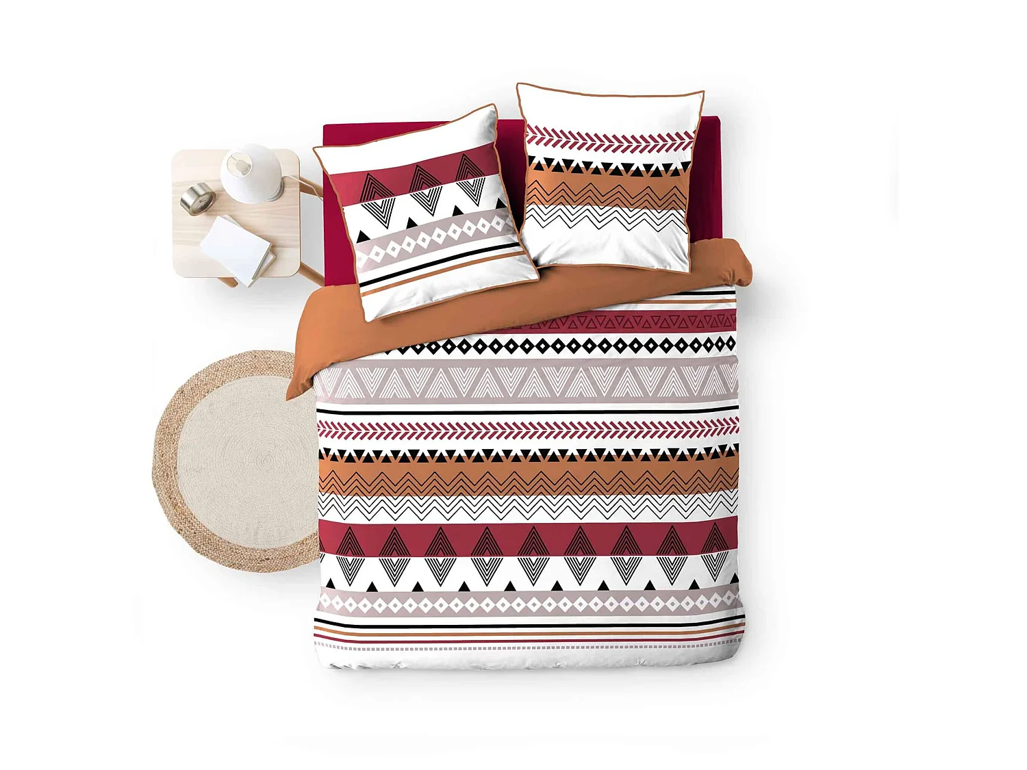 Parure de Lit 3 Pièces "Annette" 240x220cm Multicolore