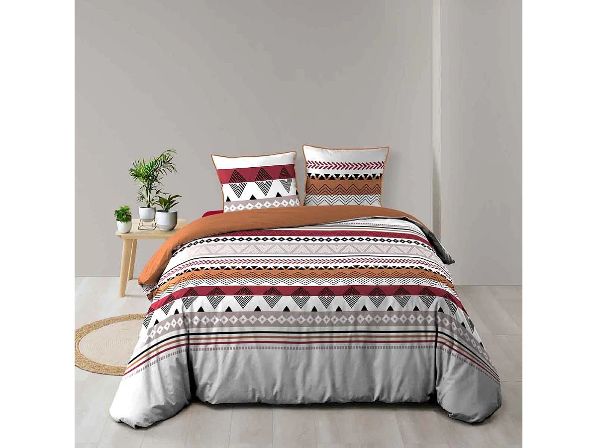 Parure de Lit 3 Pièces "Annette" 240x220cm Multicolore