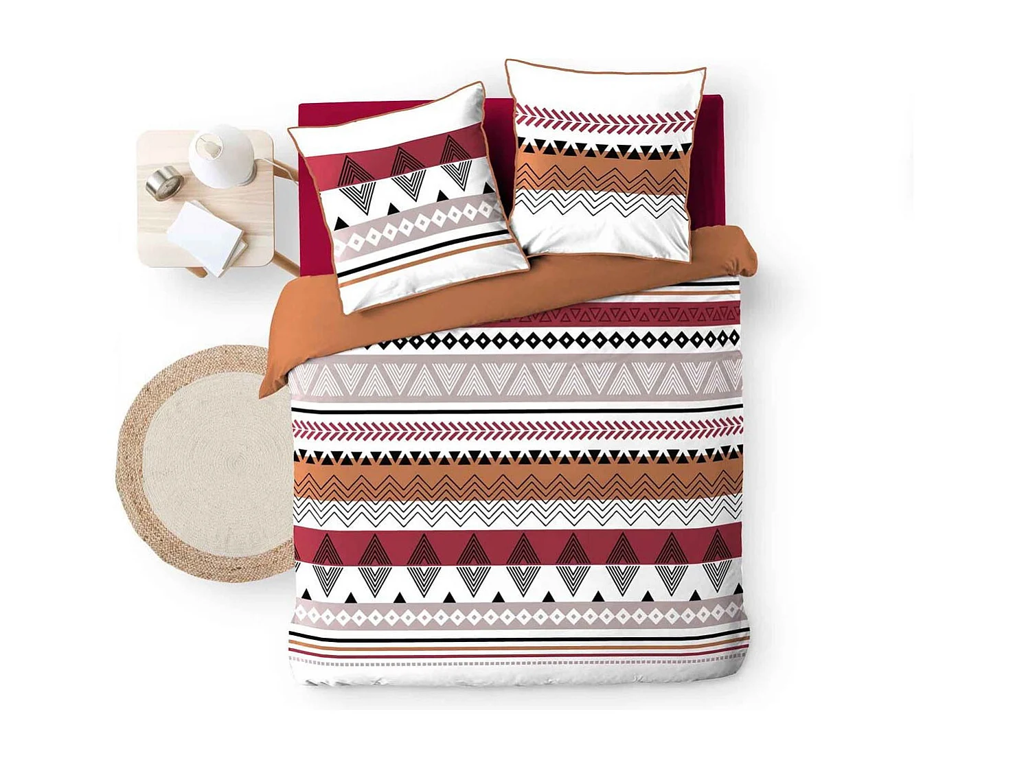 Parure de Lit 3 Pièces "Annette" 240x220cm Multicolore