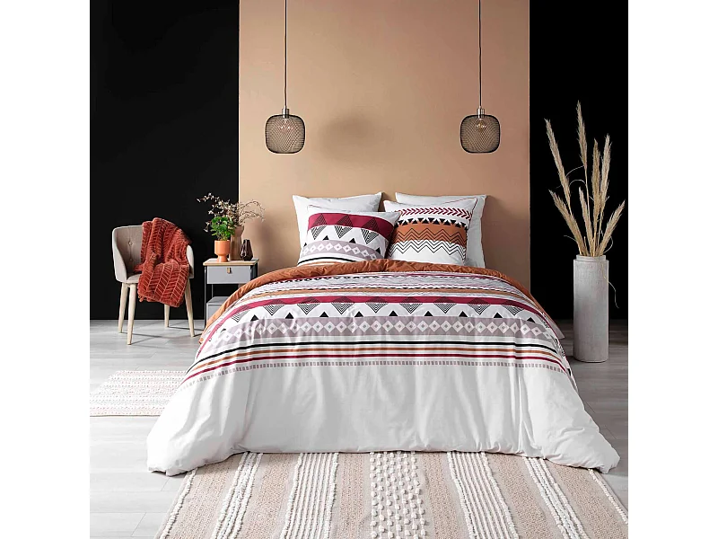 Parure de Lit 3 Pièces "Annette" 240x220cm Multicolore