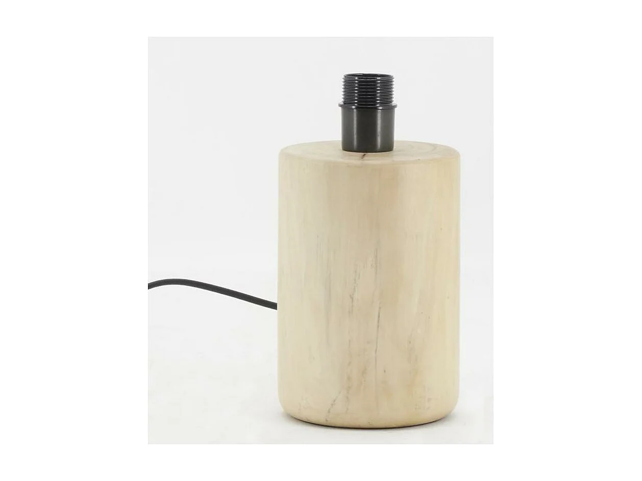 Lampe en métal et coton bouclette