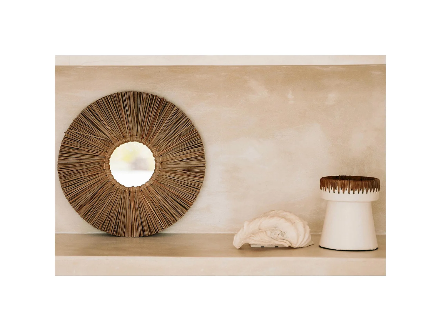 Miroir Alang Alang touche bohème