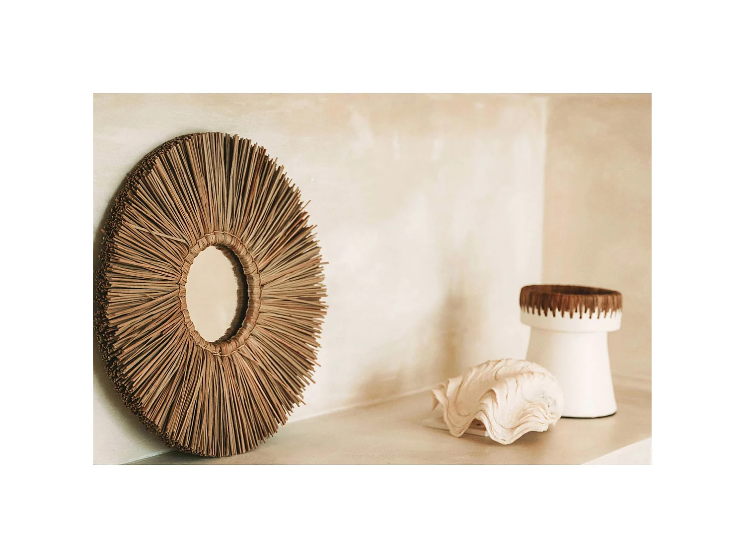 Miroir Alang Alang touche bohème