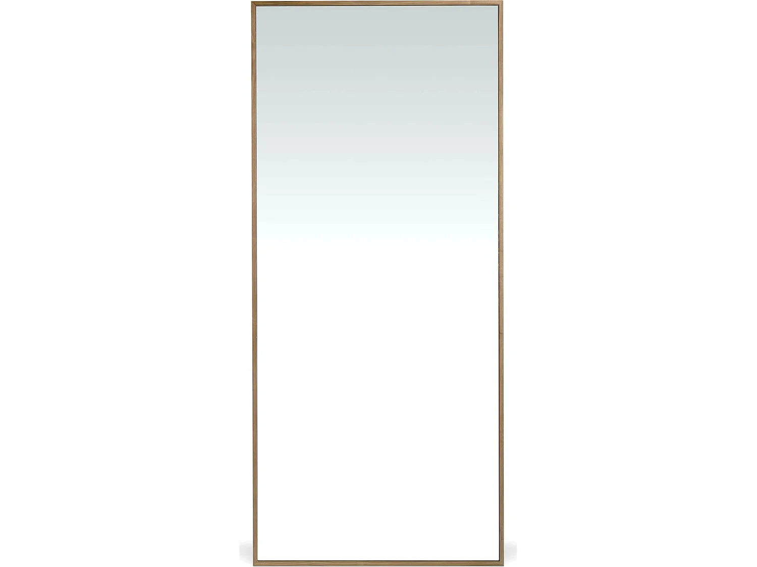 Miroir sur pied avec cadre bois