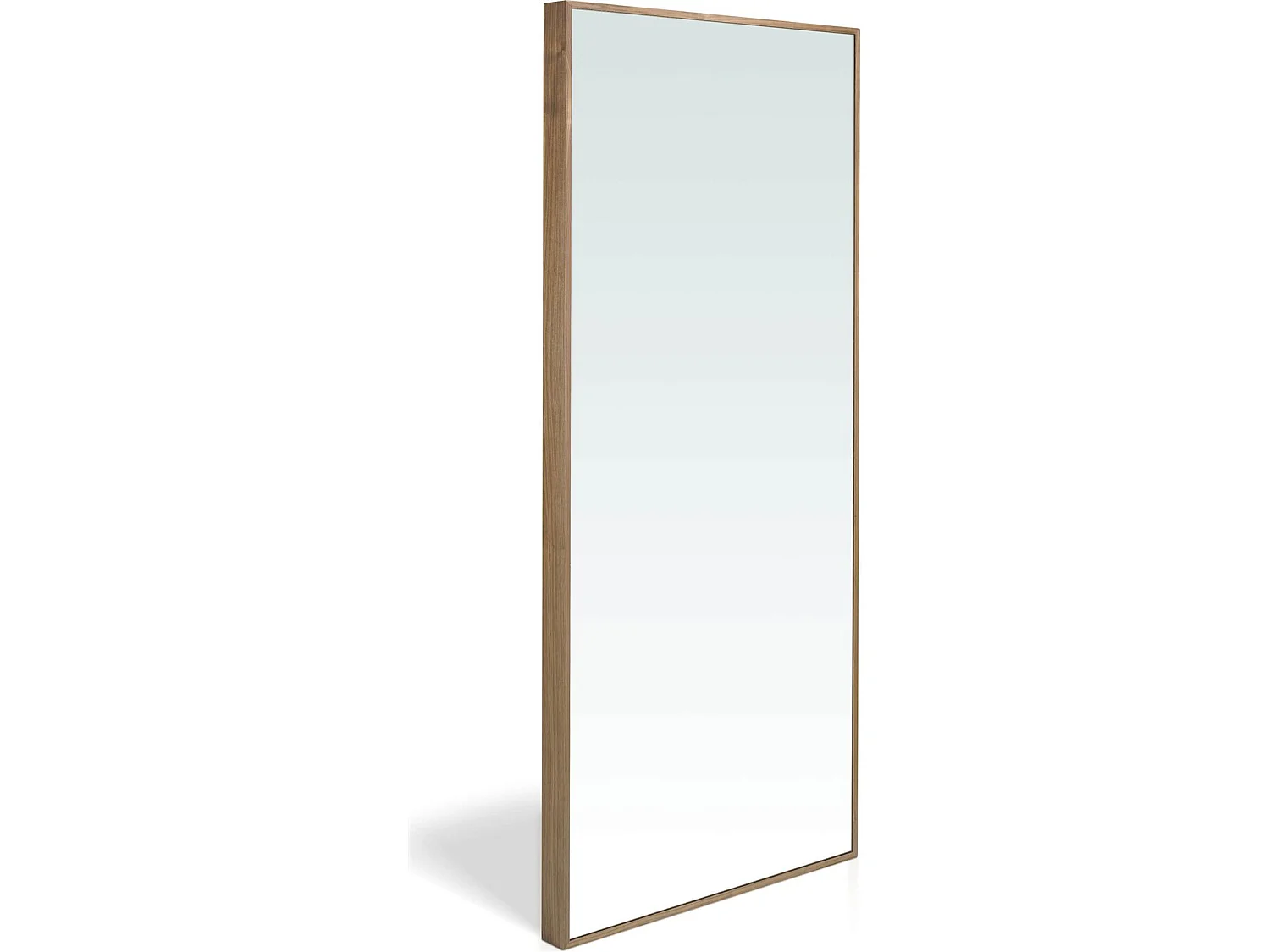 Miroir sur pied avec cadre bois