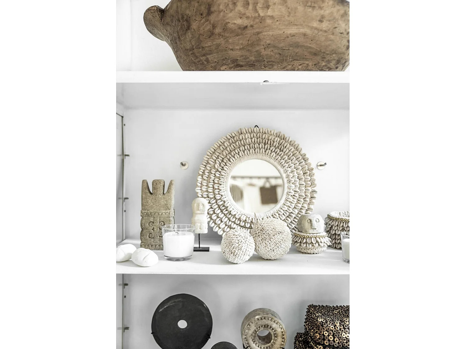 Miroir Coquillage Bohème Bazar Bizar