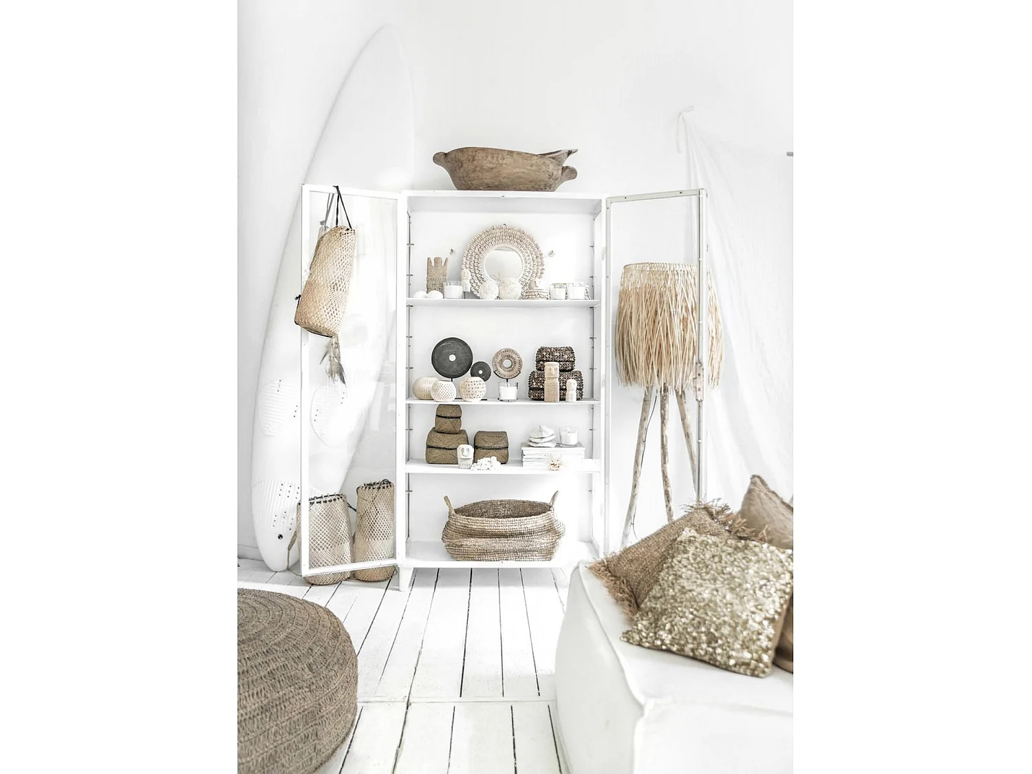 Miroir Coquillage Bohème Bazar Bizar