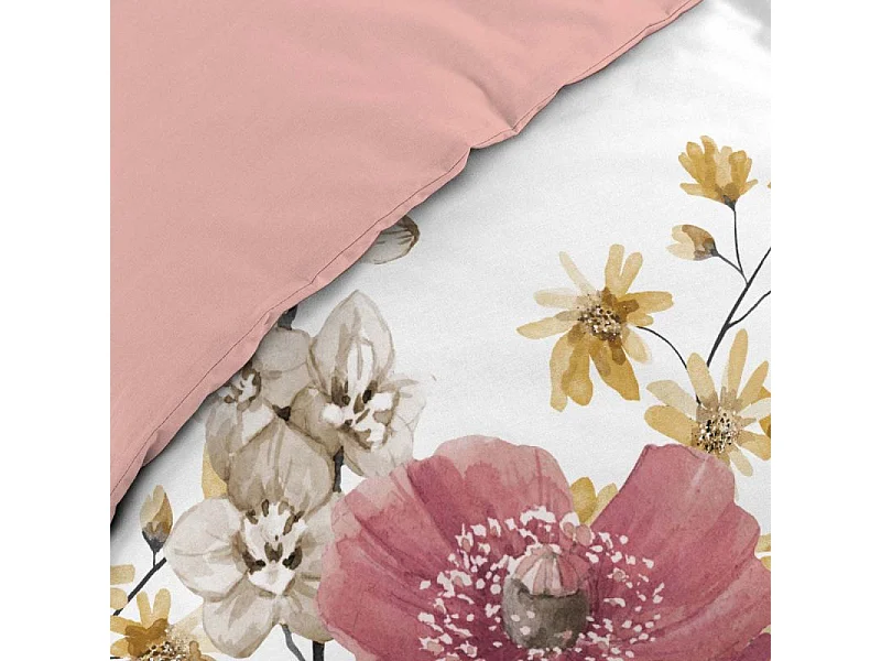 Parure de Lit 3 Pièces "Rosine" 260x240cm Blanc