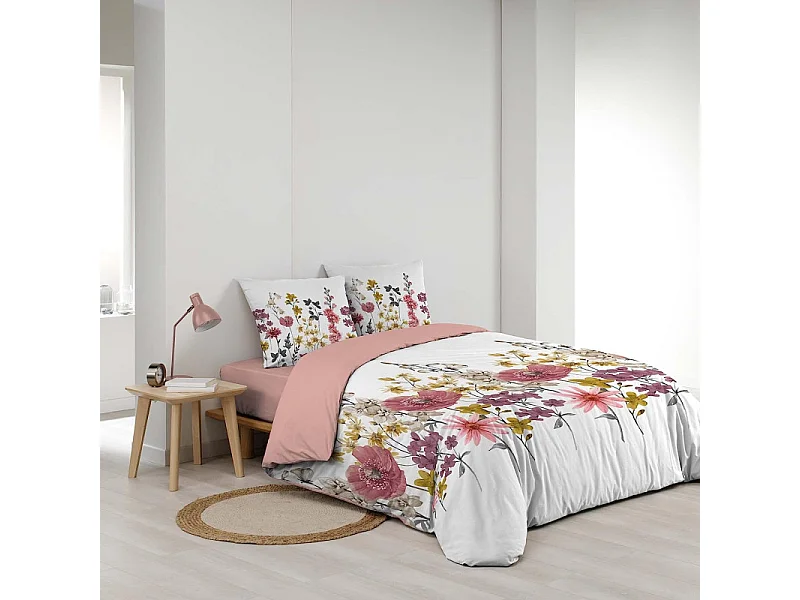 Parure de Lit 3 Pièces "Rosine" 260x240cm Blanc