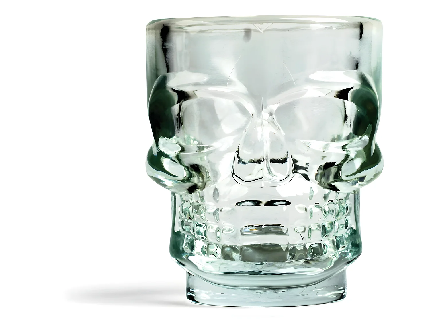 Lot de 4 verres à shot Tête de mort Transparent  Kikkerland