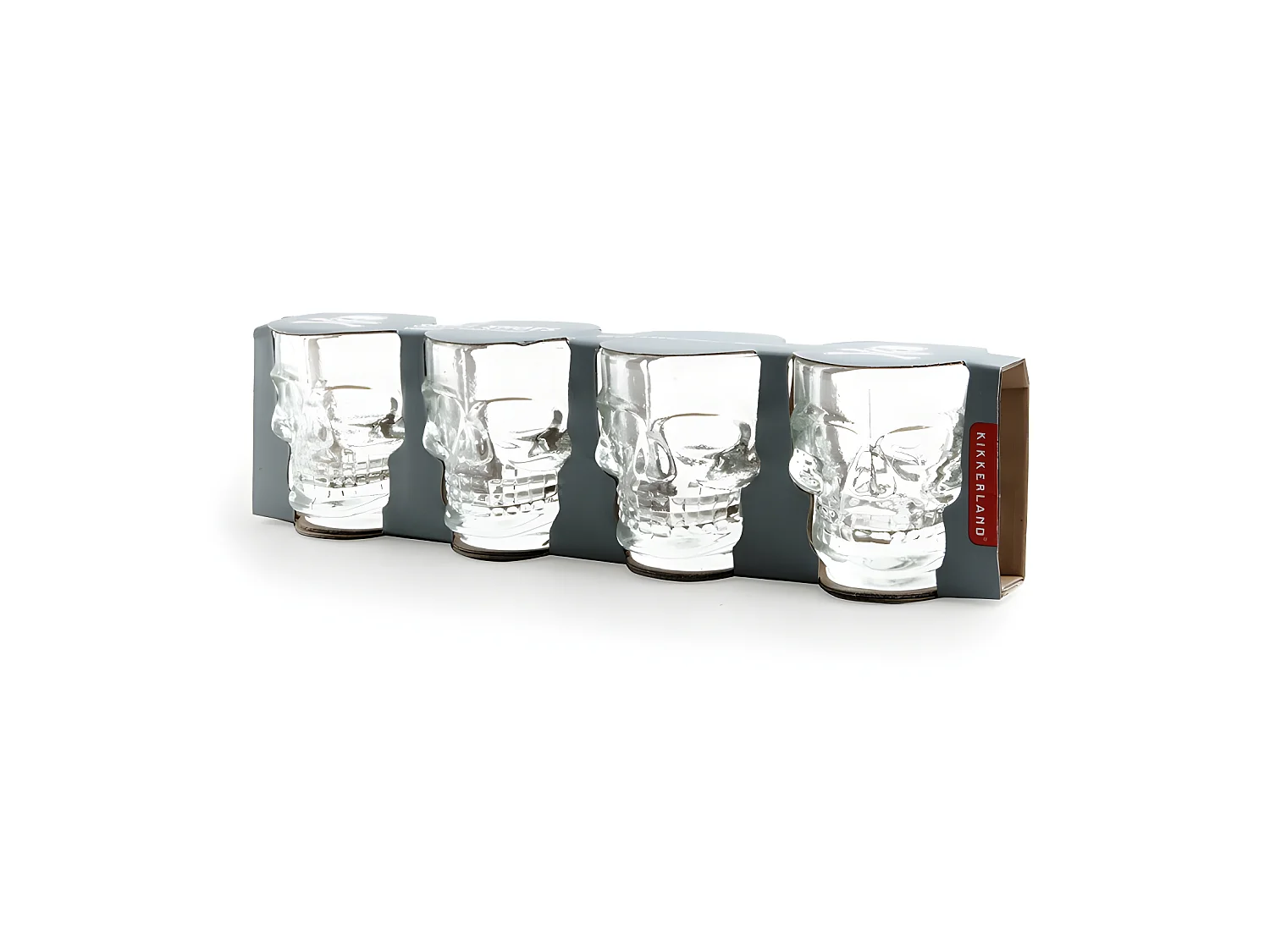 Set di 4 bicchieri da shot con teschio
