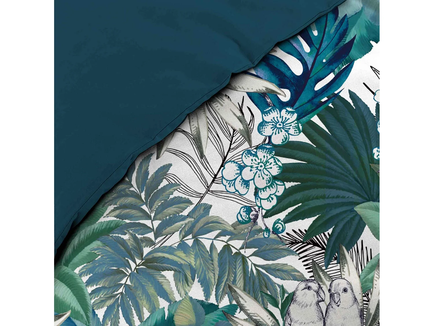 Parure de Lit 3 Pièces "Colibri" 240x220cm Vert