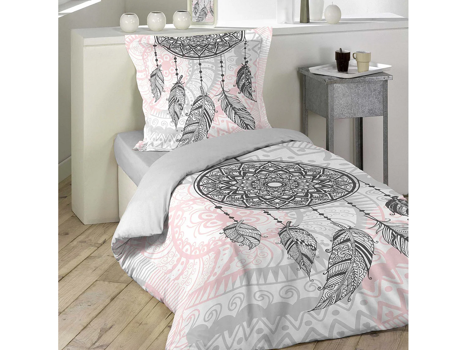 Mandala-Bettwäsche und Traumfänger