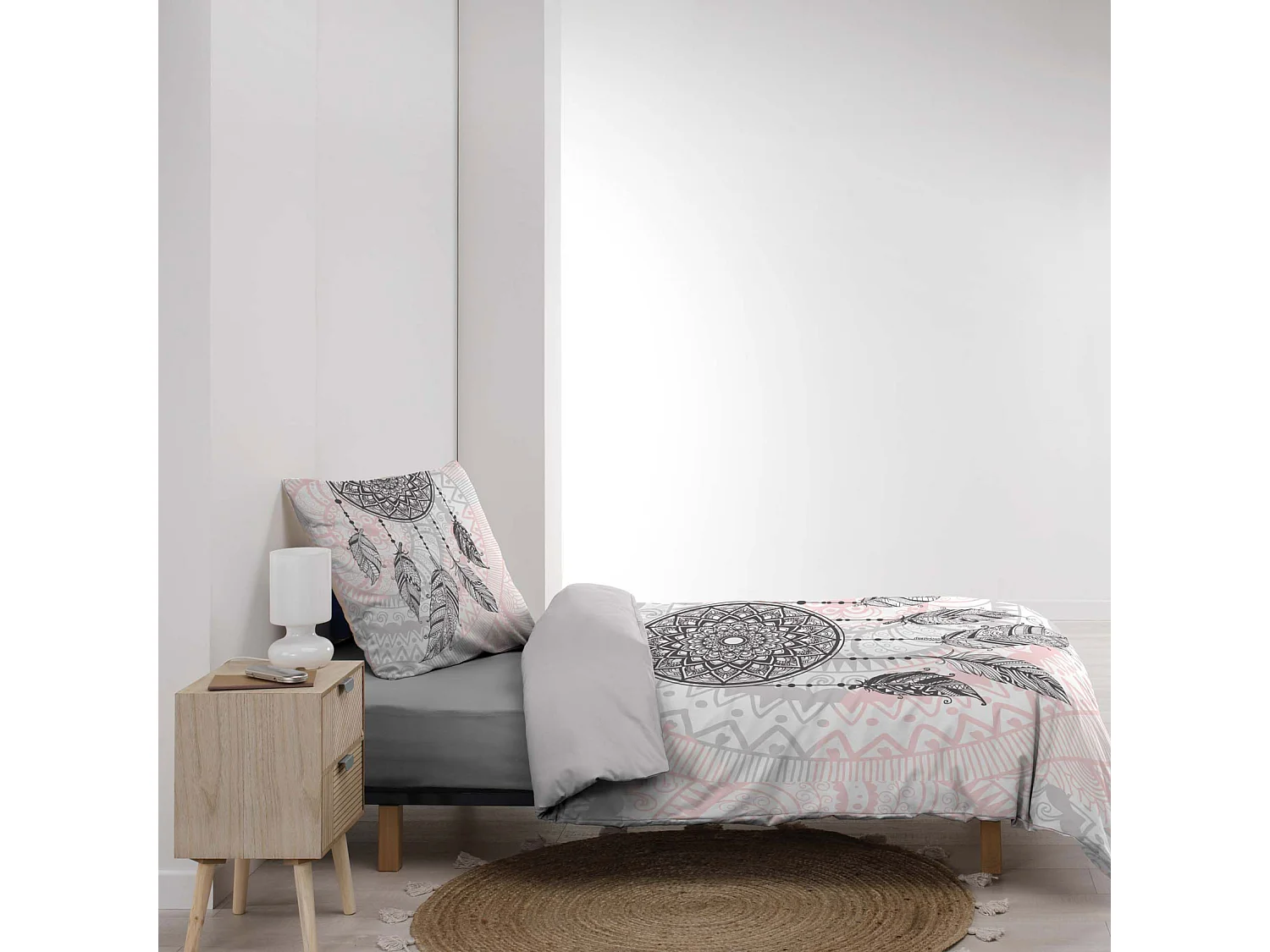 Mandala-Bettwäsche und Traumfänger