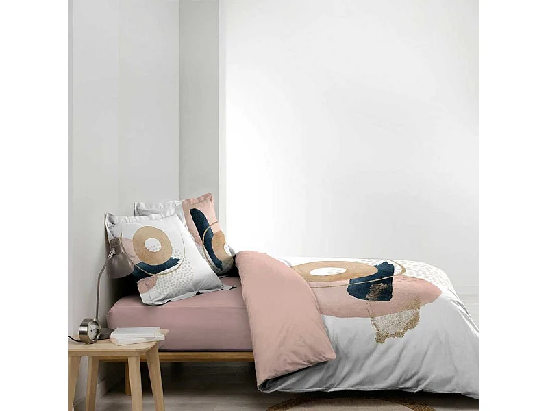 Parure de Lit 3 Pièces "Novaline" 260x240cm Blanc