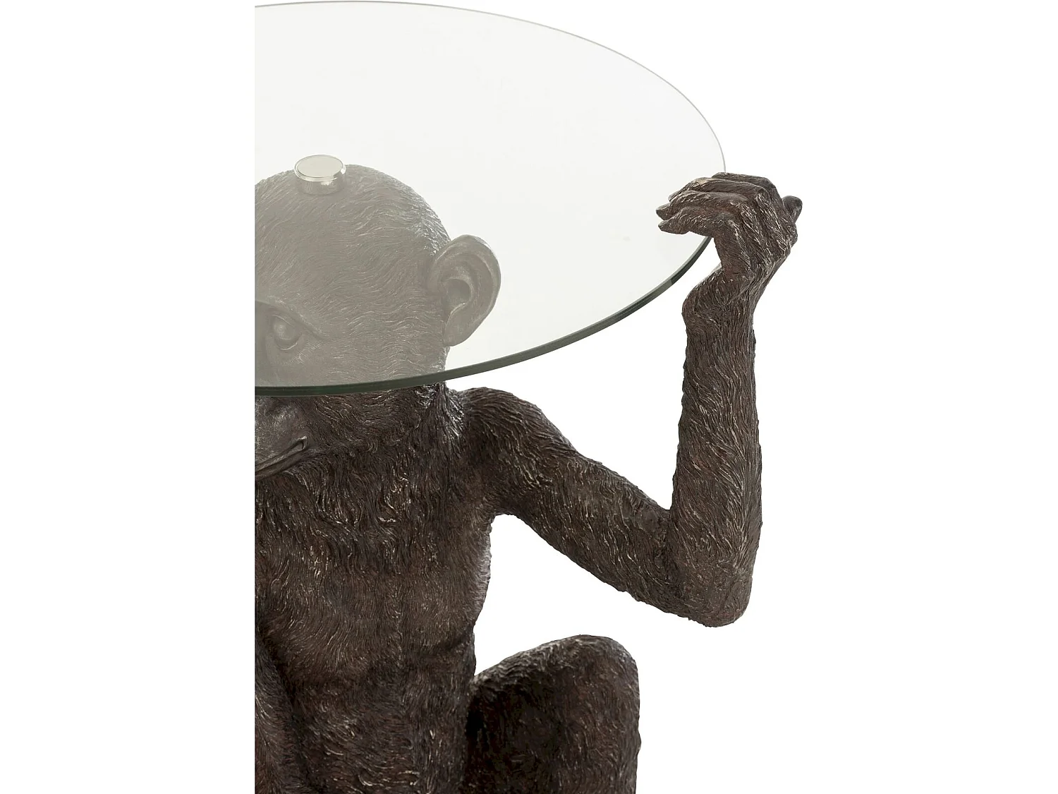 Table d'appoint singe Hebron en Résine