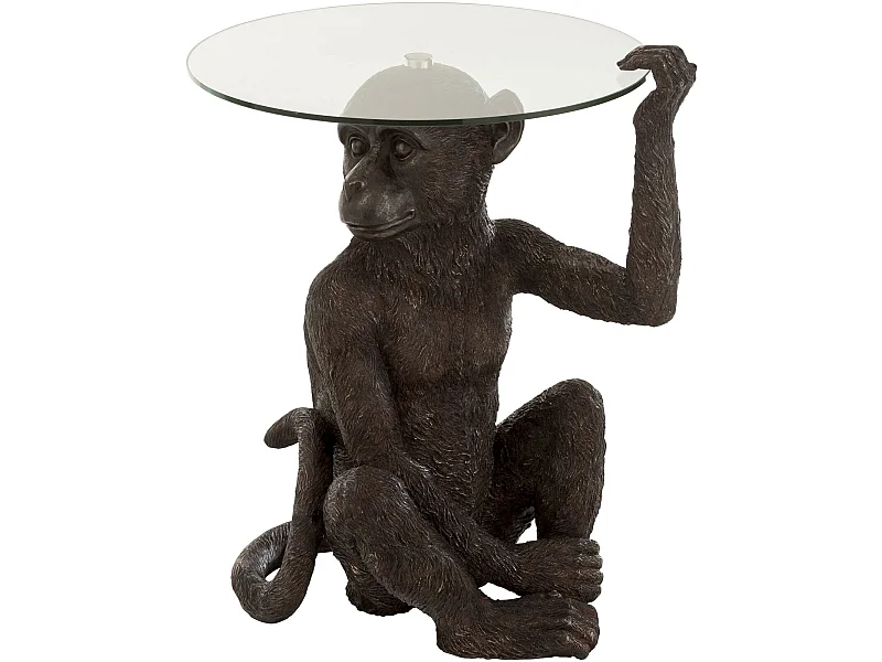 Table d'appoint singe Hebron en Résine