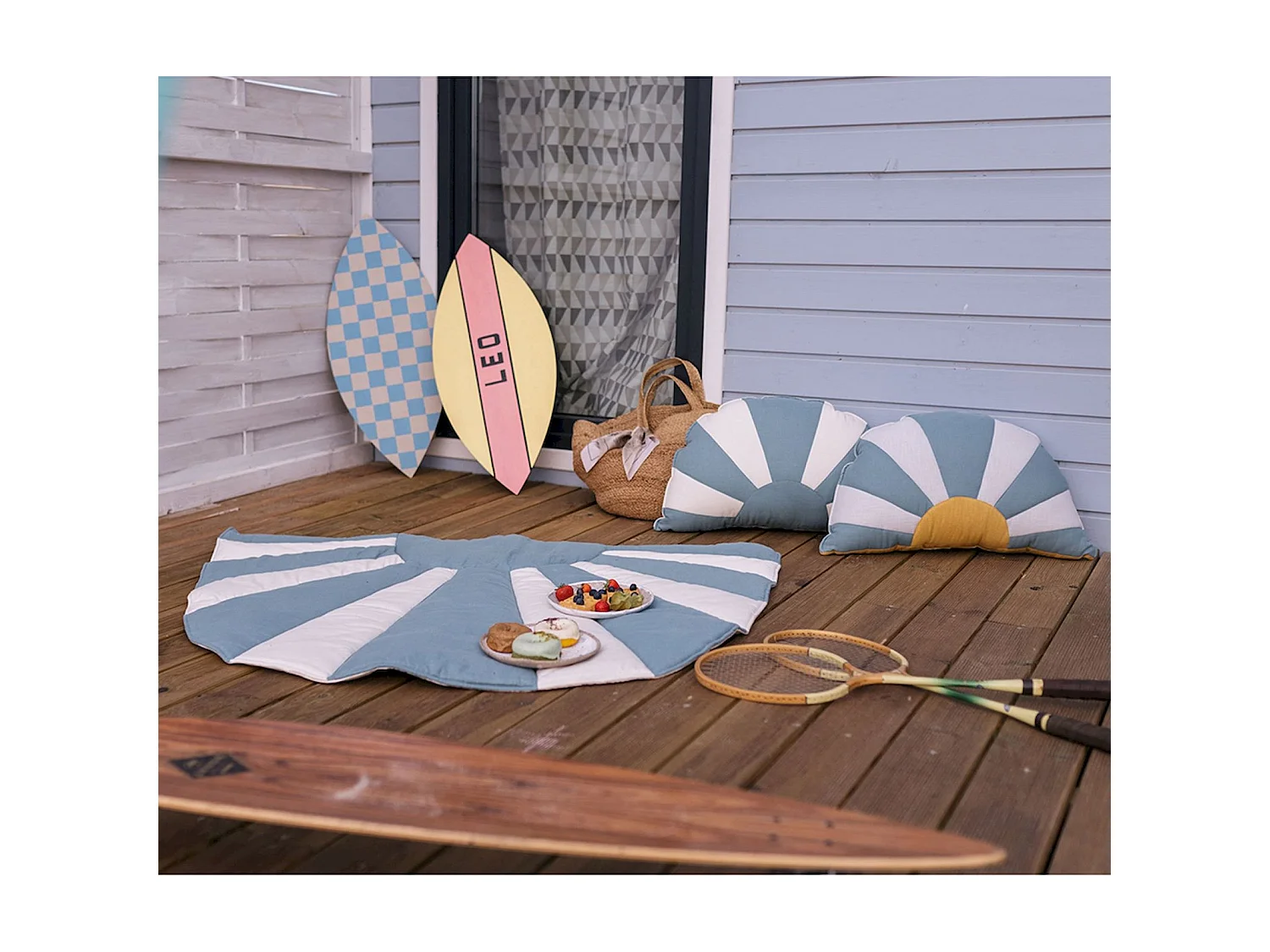 Tapis de sol soleil molletonné bébé enfant follow the sun